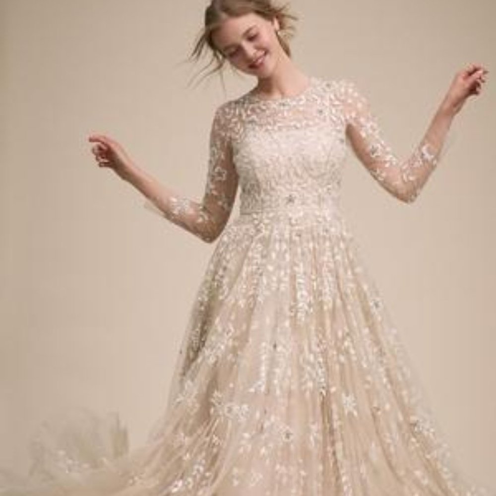 NWT BHLDN Golden Hour Gown Champagne size US 4